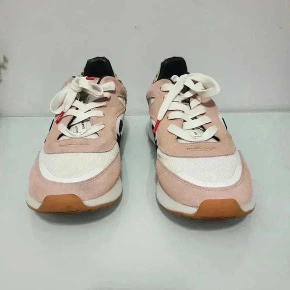 ROLLIE weekender leopard  sneaker with pastel pink. Size 41 (10-10.5 US) - Picture 3 of 11